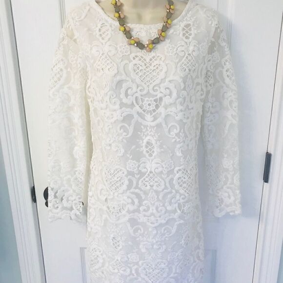 NWT French Connection Nebraska Lace Tunic Dress ❤️ - Picture 8 of 8